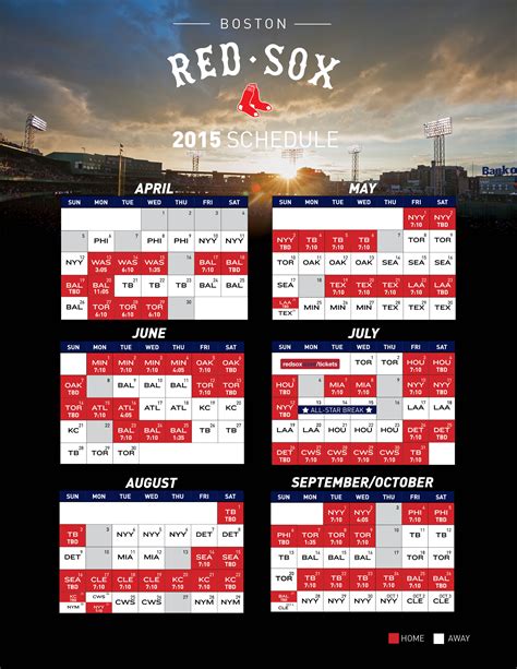 red sox schedule 2016